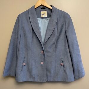 Mona Lisa By Niccolini Vintage Blazer 1960’s Light Pigeon Blue
